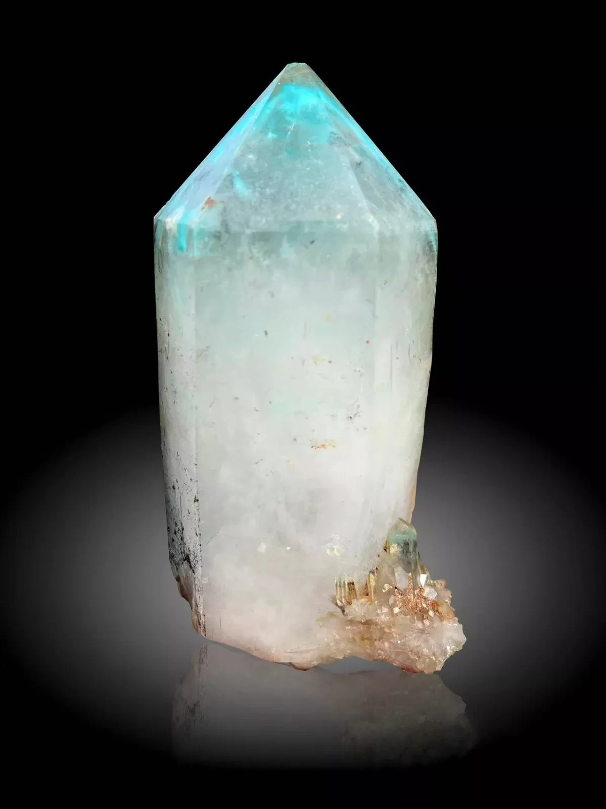RARE Ajoite Quartz Crystal obelisk Mineral Specimen High quality healing Gem RARE Ajoite Quartz Crystal obelisk Mineral Specimen High quality healing Gem