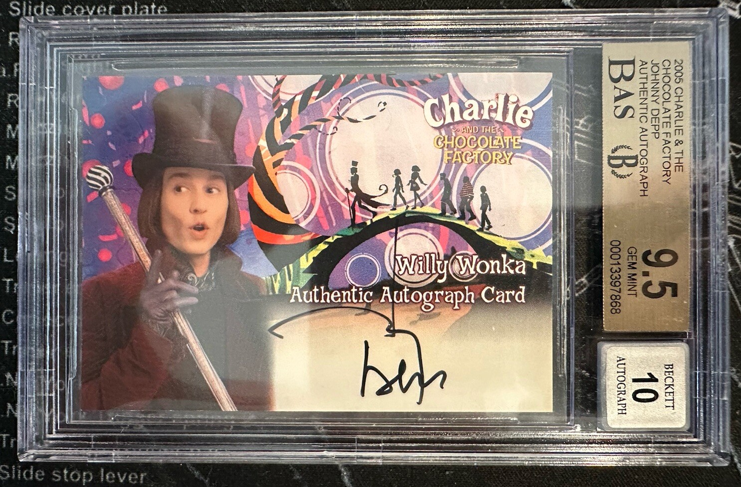 Charlie and the Chocolate Factory Johnny Depp As Willy Wonka BGS Gem Mint 10 Charlie and the Chocolate Factory Johnny Depp As Willy Wonka BGS Gem Mint 10