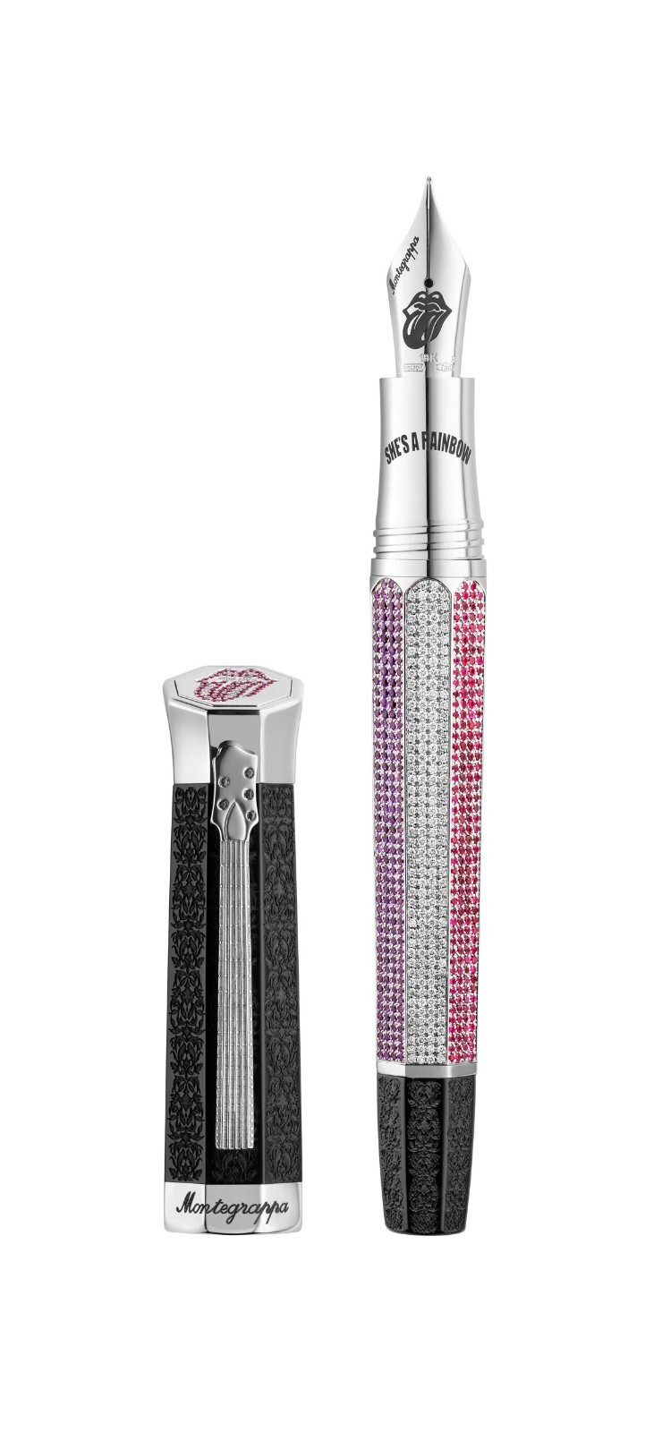 Montegrappa Rolling Stones Legacy Sixty She's A Rainbow Fountain Pen Ltd. Ed. 60 Montegrappa Rolling Stones Legacy Sixty She's A Rainbow Fountain Pen Ltd. Ed. 60