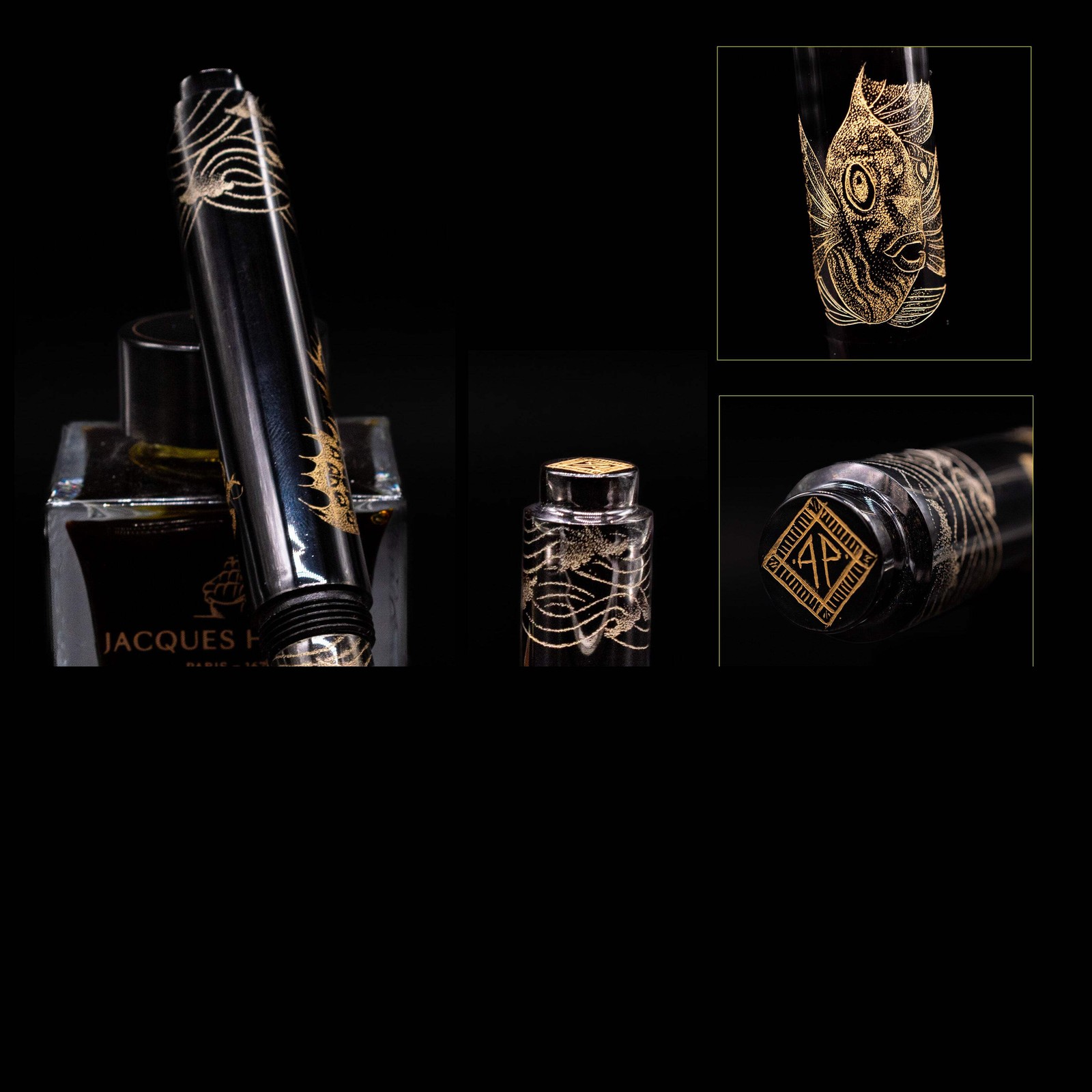 AP Limited Editions Writer Chinkin Fountain Pen - Two Fish AP Limited Editions Writer Chinkin Fountain Pen - Two Fish
