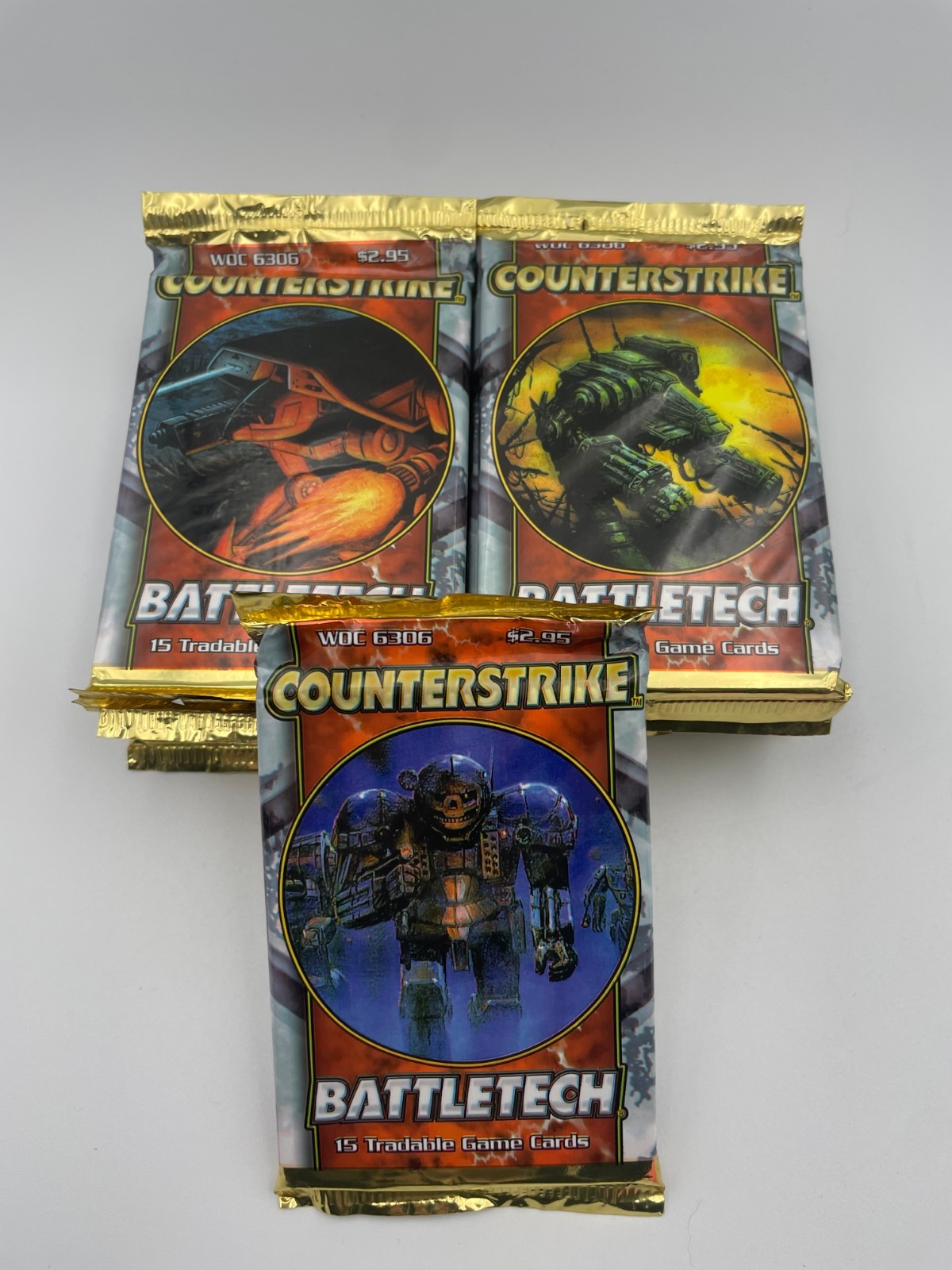 Battletech Counterstrike 15x First Edition Booster Packs SEALED - Lot Of 15 WotC Battletech Counterstrike 15x First Edition Booster Packs SEALED - Lot Of 15 WotC