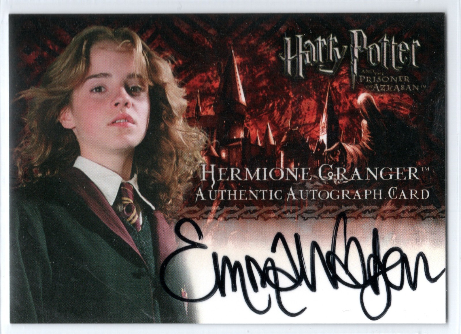 HARRY POTTER AND THE PRISONER OF AZKABAN EMMA WATSON HERMIONE GRANGER AUTOGRAPH