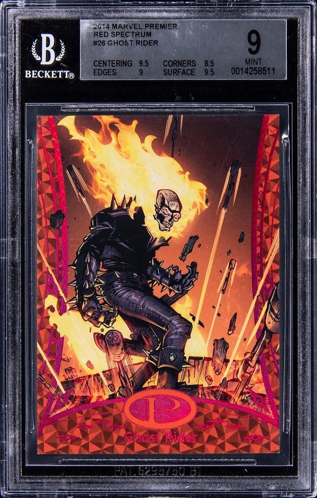 2014 Marvel Premier Red Spectrum #26 Ghost Rider 1/1 One Of One BGS 9 2014 Marvel Premier Red Spectrum #26 Ghost Rider 1/1 One Of One BGS 9