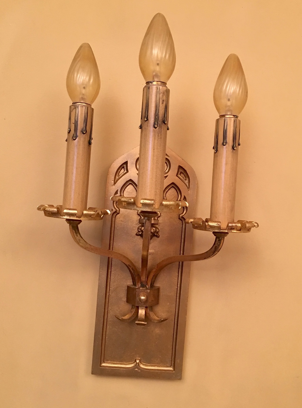 Vintage Lighting nine large Gothic sconces Vintage Lighting nine large Gothic sconces