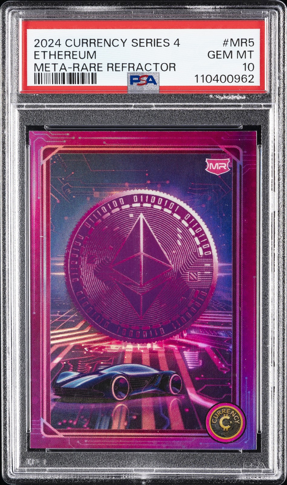 2024 CARDSMITHS CURRENCY SER 4 META-RARE REFRACTORS #MR5 ETHEREUM PSA 10 2024 CARDSMITHS CURRENCY SER 4 META-RARE REFRACTORS #MR5 ETHEREUM PSA 10