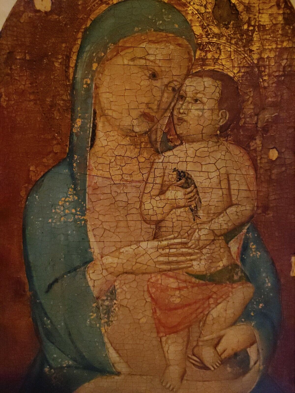 ANTIQUE NORTH ITALIAN FINELY PAINTED 16c ICON 
