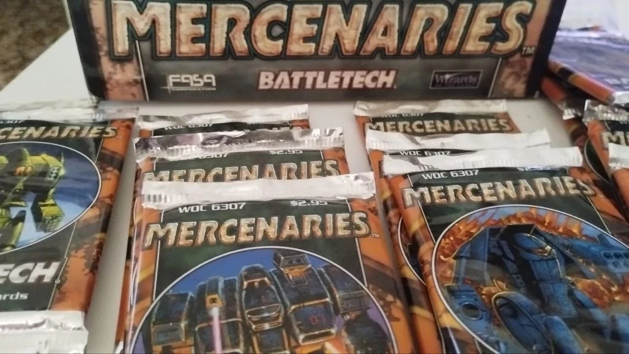 15x Battletech TCG Mercenaries Booster Pack WOC 6307 + box TCG GCC 15x Battletech TCG Mercenaries Booster Pack WOC 6307 + box TCG GCC