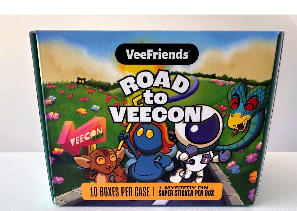 VeeFriends Road to VeeCon Case (10 box) - NIB Factory Sealed Super Stickers/Pins VeeFriends Road to VeeCon Case (10 box) - NIB Factory Sealed Super Stickers/Pins