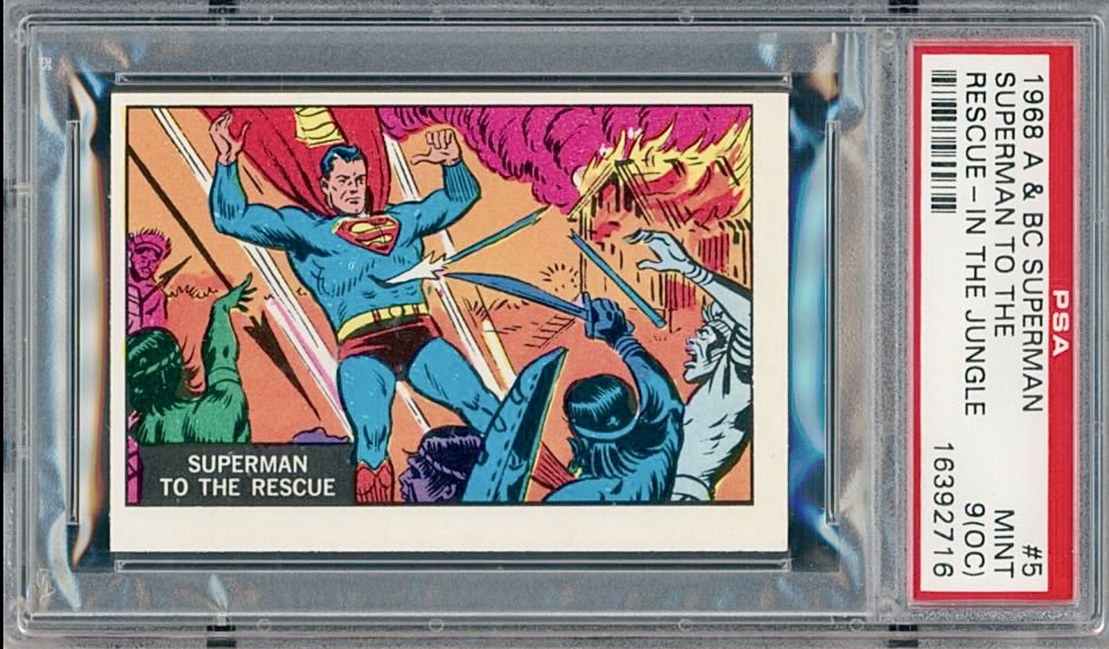 1968 A & BC Superman In The Jungle #5 Superman to the Rescue PSA 9π POP 1/0^ 1968 A & BC Superman In The Jungle #5 Superman to the Rescue PSA 9π POP 1/0^