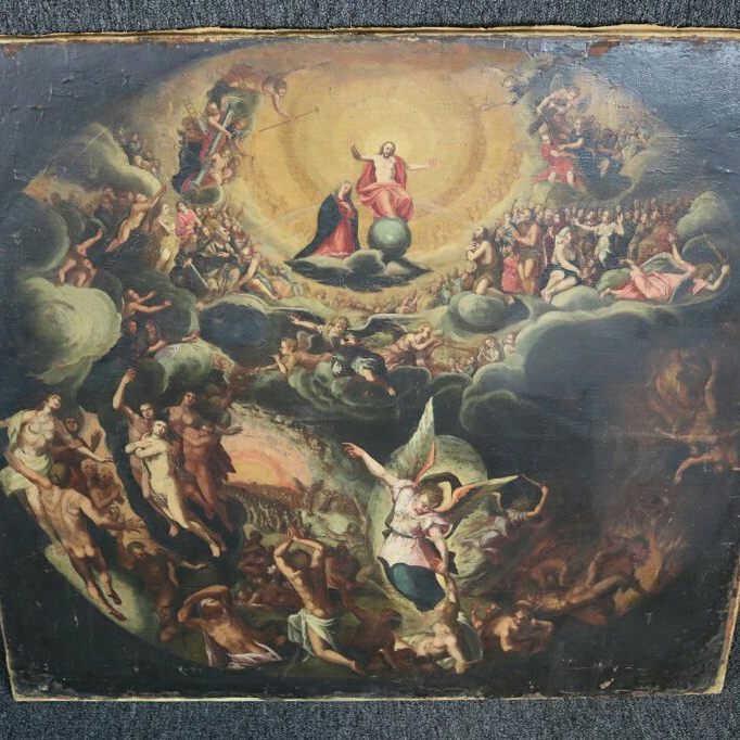 ANTIQUE OLD MASTER OIL PAINTING RESURRECTION JESUS FEDERICO BAROCCI BIBLE 17TH C ANTIQUE OLD MASTER OIL PAINTING RESURRECTION JESUS FEDERICO BAROCCI BIBLE 17TH C