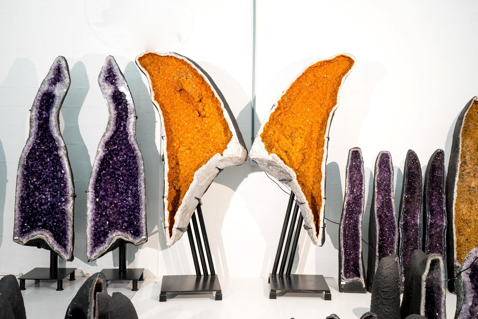 Extraordinary Giant 7.6 Ft Golden Citrine Geode Wings – Museum-Grade Pair Extraordinary Giant 7.6 Ft Golden Citrine Geode Wings – Museum-Grade Pair