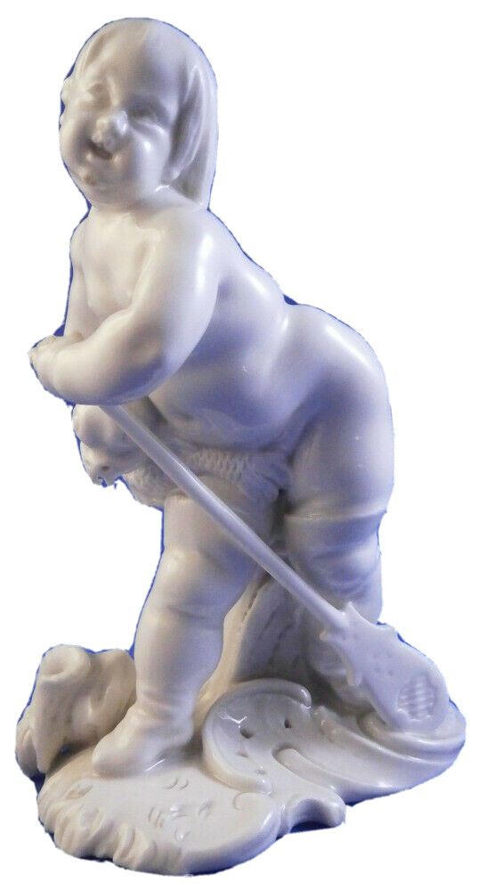 Rare Antique 18thC Nymphenburg Porcelain Neptune Figure Figurine Porzellan Figur
