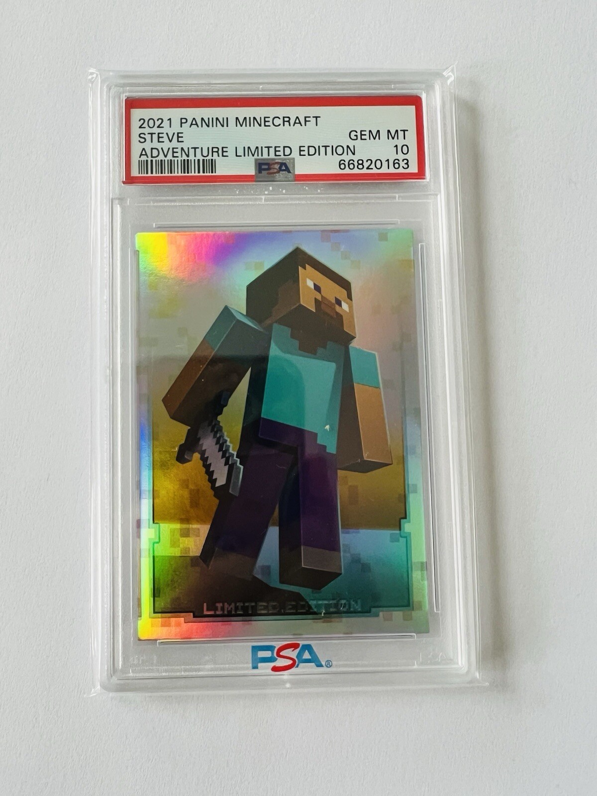 2021 Panini Minecraft Adventure Steve Limited Edition PSA 10 POP 1 GRAIL 💎 2021 Panini Minecraft Adventure Steve Limited Edition PSA 10 POP 1 GRAIL 💎