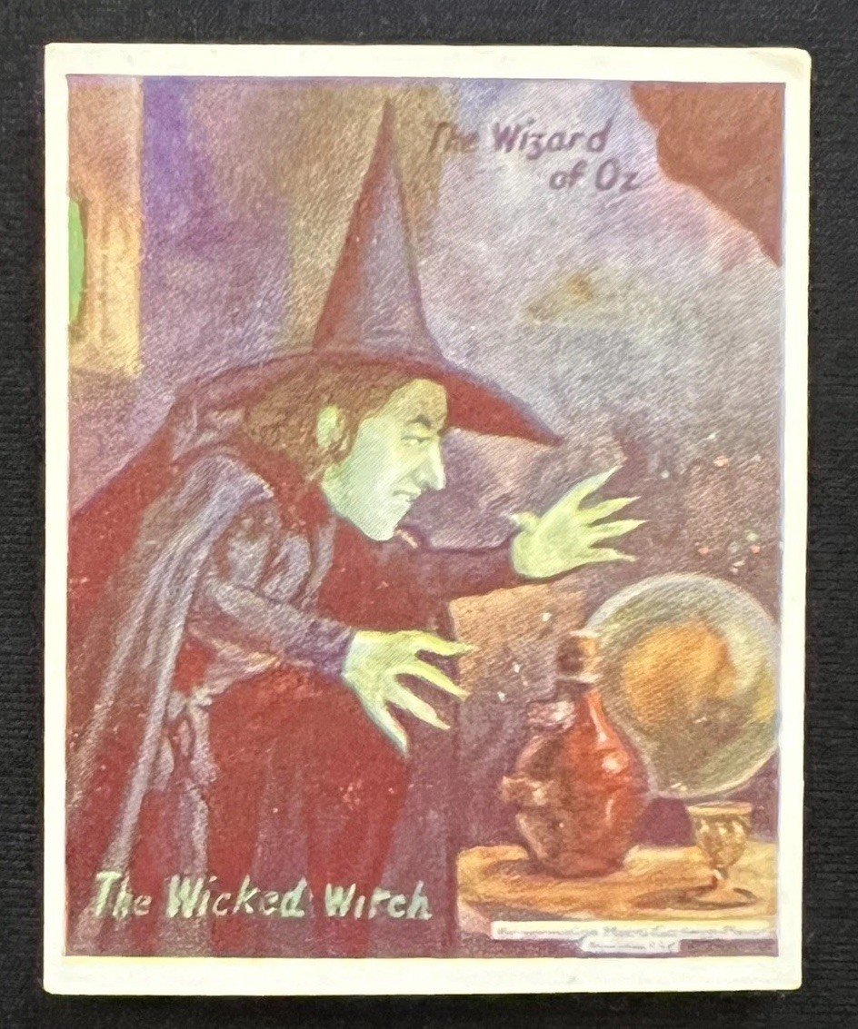 1939 BARRATT & CO THE WICKED WITCH *TRUE ROOKIE* CARD WIZARD OF OZ DORTHY POP 2 1939 BARRATT & CO THE WICKED WITCH *TRUE ROOKIE* CARD WIZARD OF OZ DORTHY POP 2