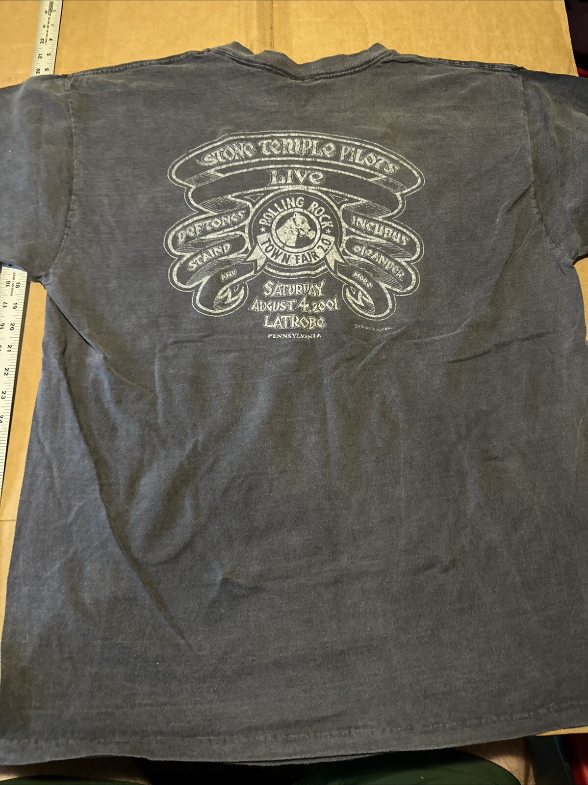 Vintage Stone Temple Pilots Deftones Incubus Staind Band Tour Tee Shirt XL A5 Vintage Stone Temple Pilots Deftones Incubus Staind Band Tour Tee Shirt XL A5