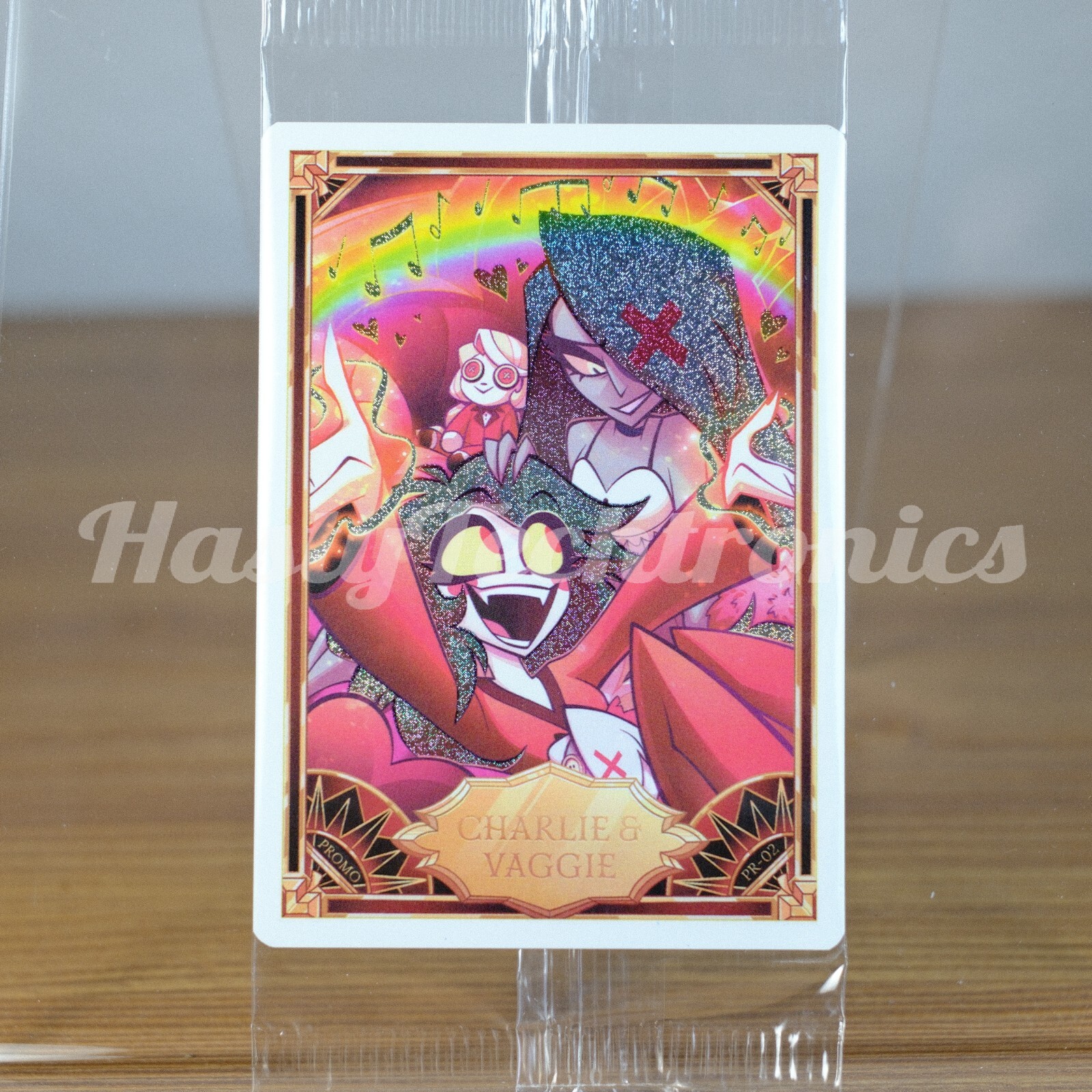 Hazbin Hotel Trading Card Charlie & Vaggie Foil Promo Card - Ready to ship