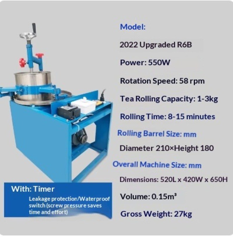 Tea Leaf Rolling Machine Home Use Small Stainless Steel Electric Roller Tea Leaf Rolling Machine Home Use Small Stainless Steel Electric Roller