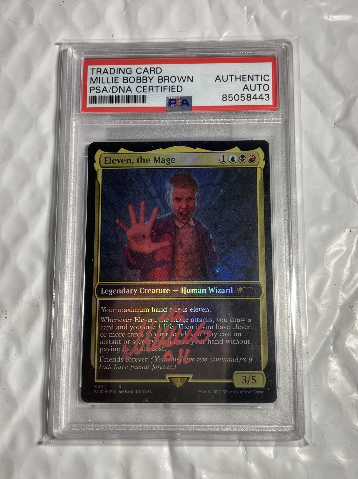Eleven, The Mage - Millie Bobby Brown AUTO 1/1 Magic The Gathering Eleven, The Mage - Millie Bobby Brown AUTO 1/1 Magic The Gathering