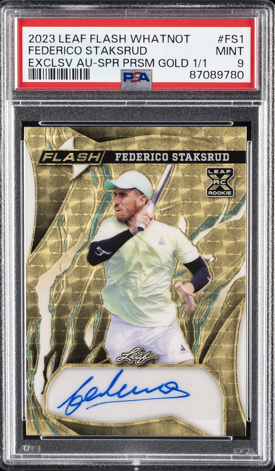 2023 LEAF FLASH WHATNOT EXCLUSIVE AUTOS #FS1 FEDERICO STAKSRUD 1/1 PSA 9 2023 LEAF FLASH WHATNOT EXCLUSIVE AUTOS #FS1 FEDERICO STAKSRUD 1/1 PSA 9