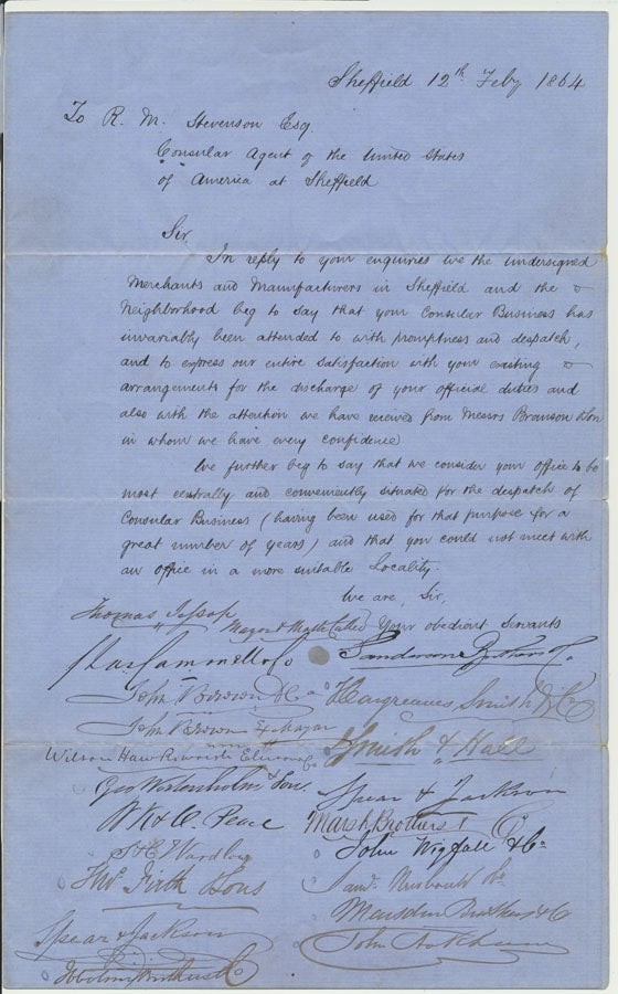 UNITED KINGDOM -- STEEL / Testament of the Sheffield Manufactories & c Signed UNITED KINGDOM -- STEEL / Testament of the Sheffield Manufactories & c Signed