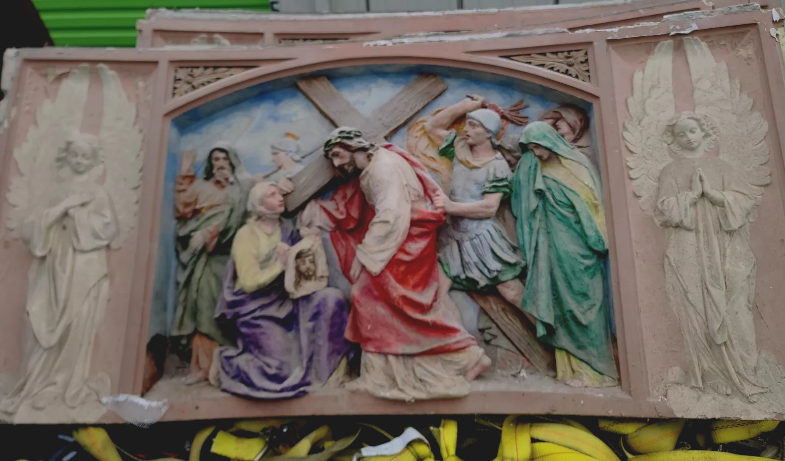 10 ANTIQUE ORIGINAL STATIONS OF THE CROSS. 1867 Our Lady of Angels Church 10 ANTIQUE ORIGINAL STATIONS OF THE CROSS. 1867 Our Lady of Angels Church