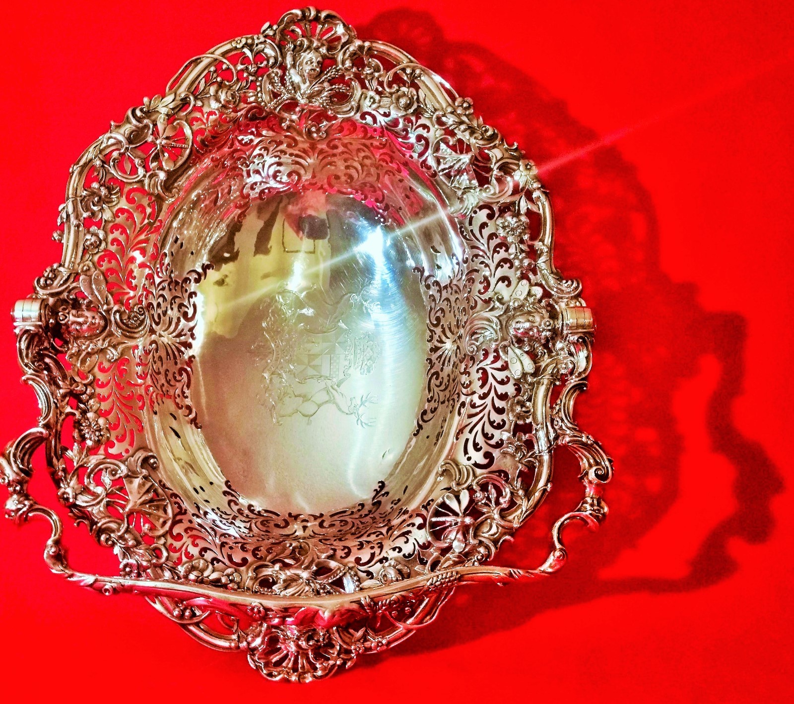 THE BREADALBANE BASKET taymouth castle scottish golf course vtg silver trophy THE BREADALBANE BASKET taymouth castle scottish golf course vtg silver trophy