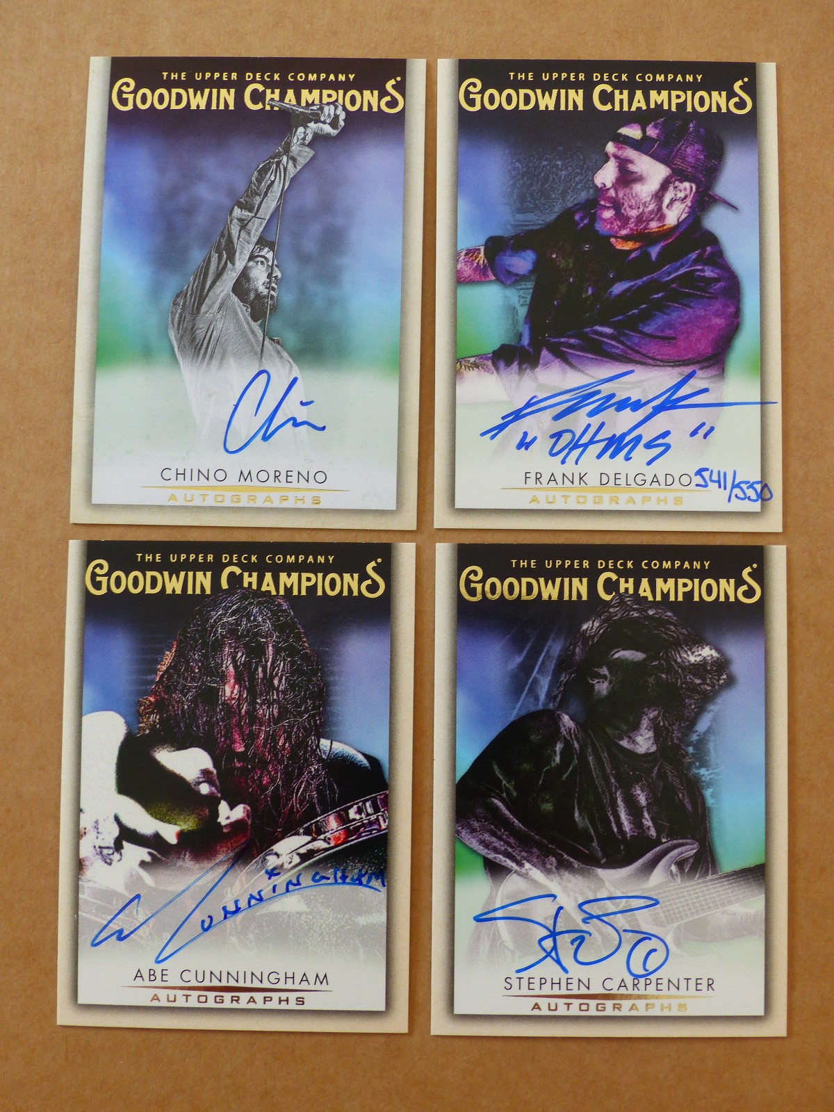 DEFTONES signed Autograph 2021 UPPER DECK Goodwin Champions Trading Card DEFTONES signed Autograph 2021 UPPER DECK Goodwin Champions Trading Card