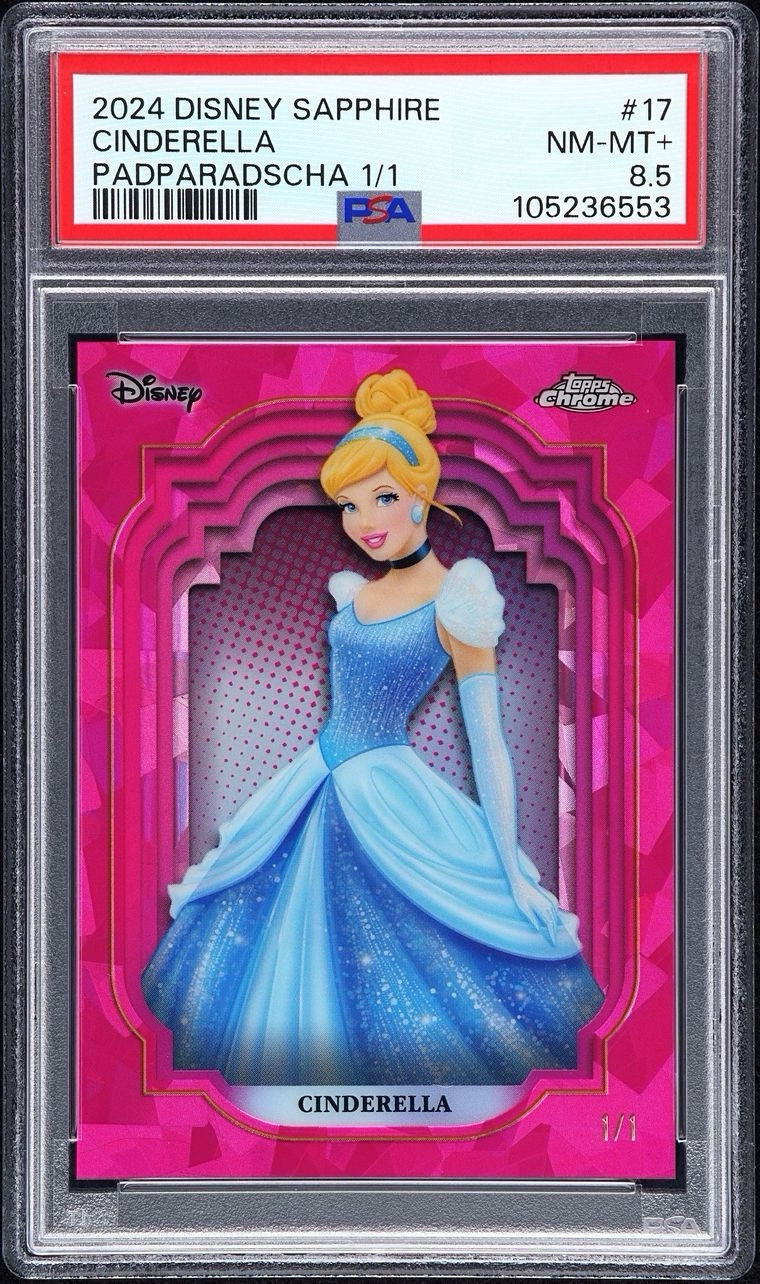 2024 Topps Chrome Disney Sapphire Cinderella Padparadscha 1/1 