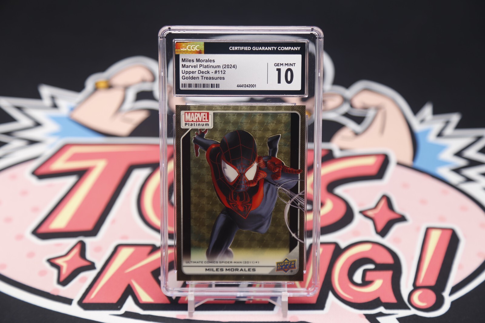 2023 UD Marvel Platinum Miles Morales 1/1 Golden Treasures #112 CGC10 POP1 2023 UD Marvel Platinum Miles Morales 1/1 Golden Treasures #112 CGC10 POP1