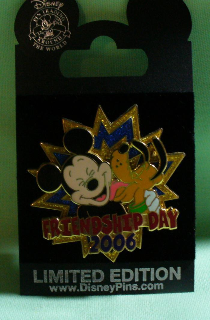 Walt Disney World Mickey Mouse & Pluto Friendship Day 2006 LE Pin