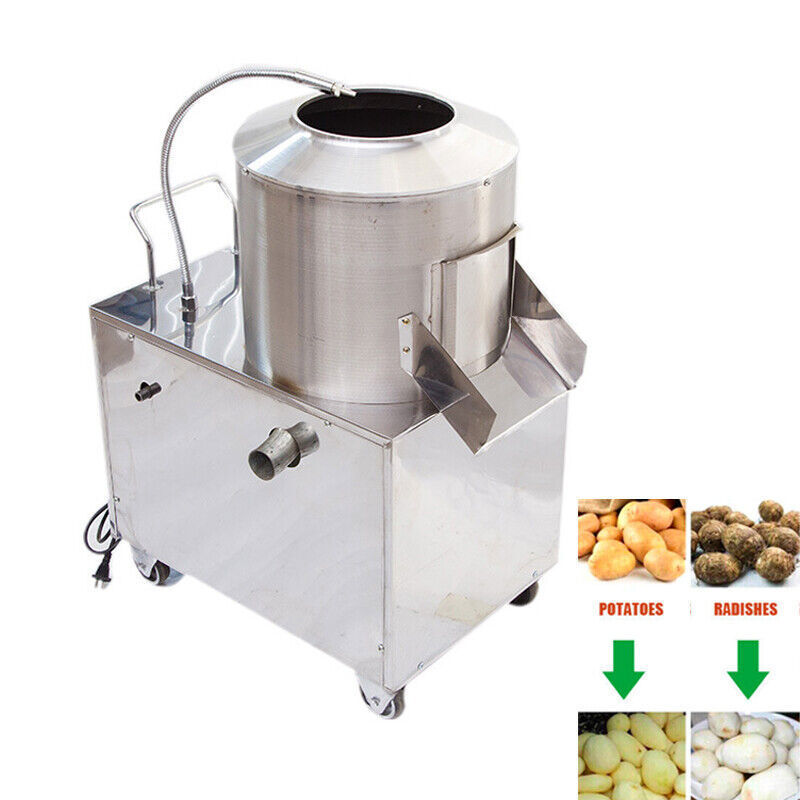 1500W Auto Electric Potato Peeler Sweet Potato Peeling Washing Machine 200kg/h