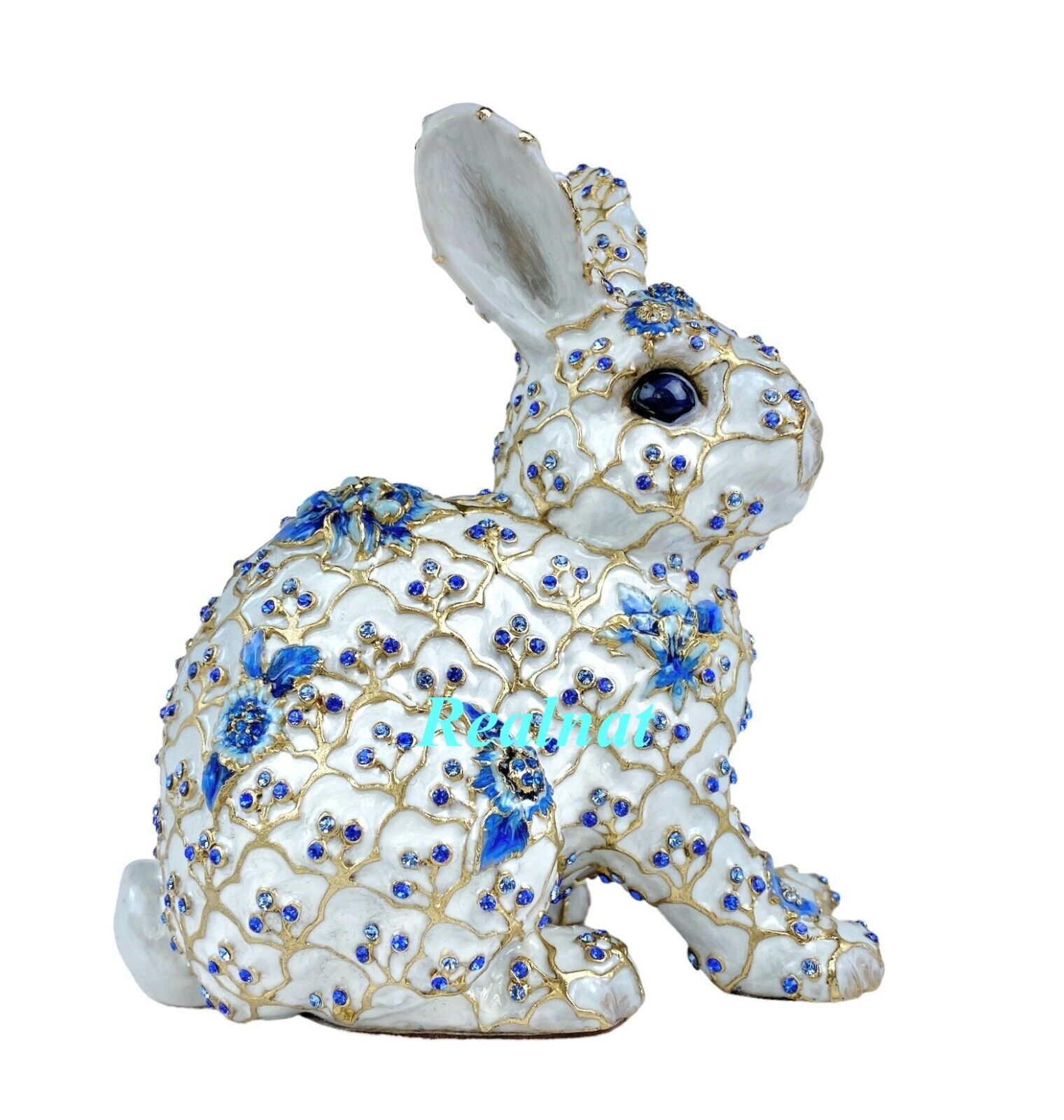 JAY STRONGWATER JING YEAR OF THE BUNNY RABBIT FIGURINE CHINOISERIE NEW BOX USA