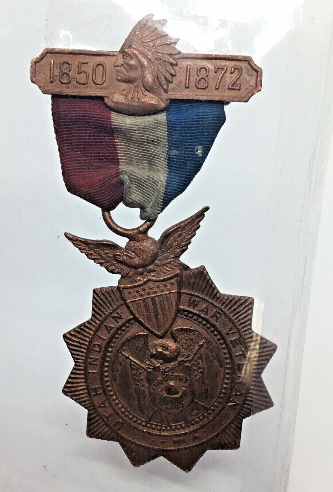 1850 1872 Original Utah Indian War Veteran Medal of Alma Durfey