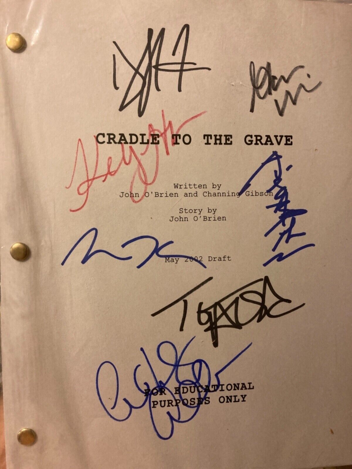 DMX Cradle 2 the Grave Script autograph Jet Li Gabrielle Union signed COA