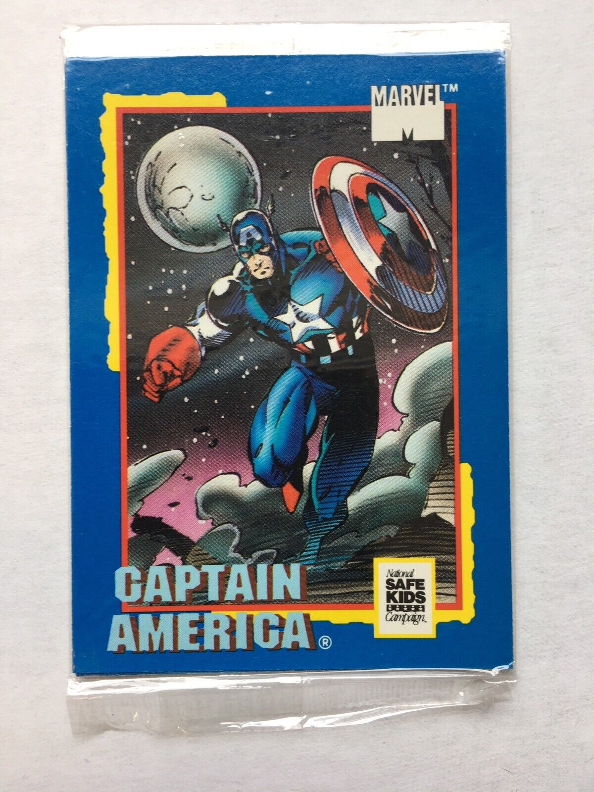 Captain America 1991 Marvel Universe National Safe Kids Day Pack of 3 - UNOPENED