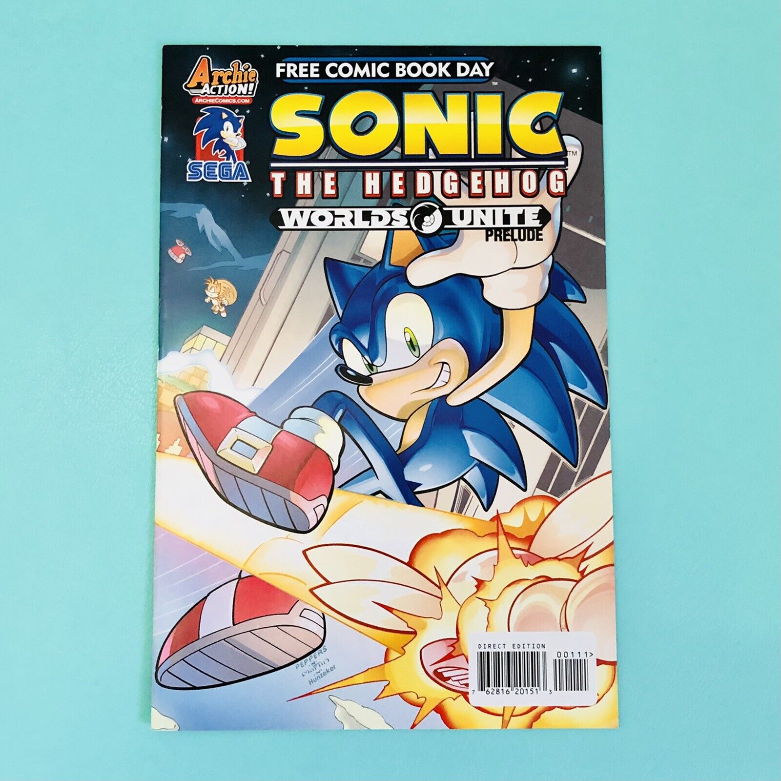 Sonic The Hedgehog / Mega Man Free Comic Book Day 2015 Worlds Unite Prelude NM+