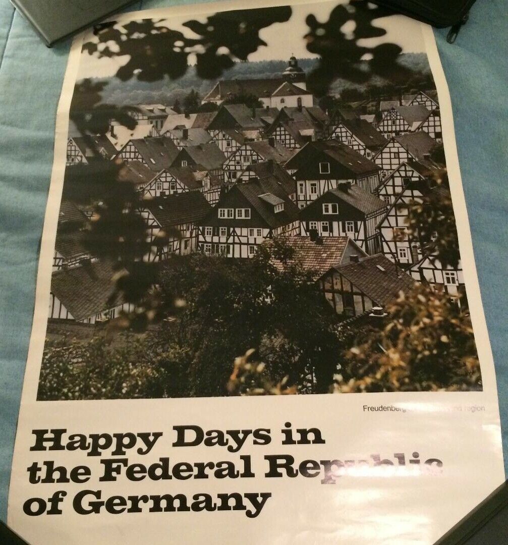 Vintage Happy Days in the Federal Republic of Germany Travel Poster (20