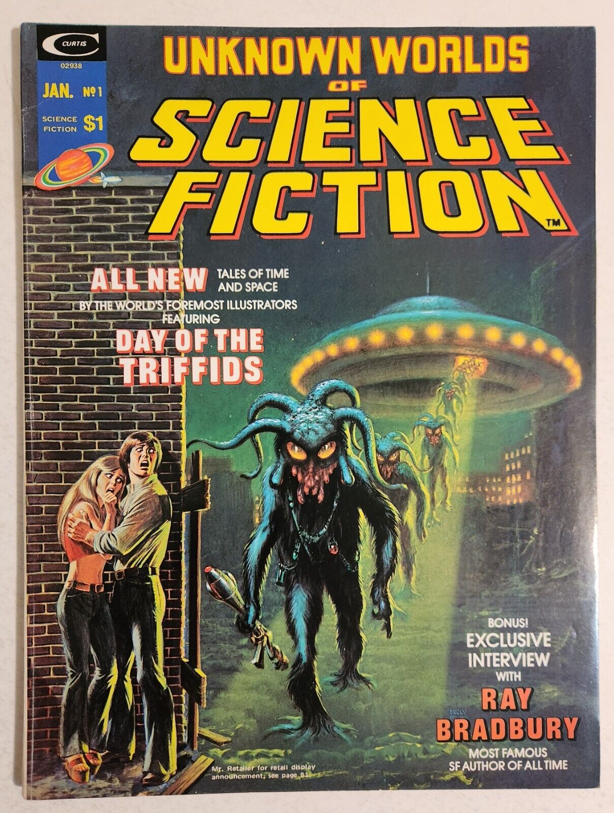 Unknown Worlds of Science Fiction #1 (1975 Marvel/Curtis) FN Day of the Triffids