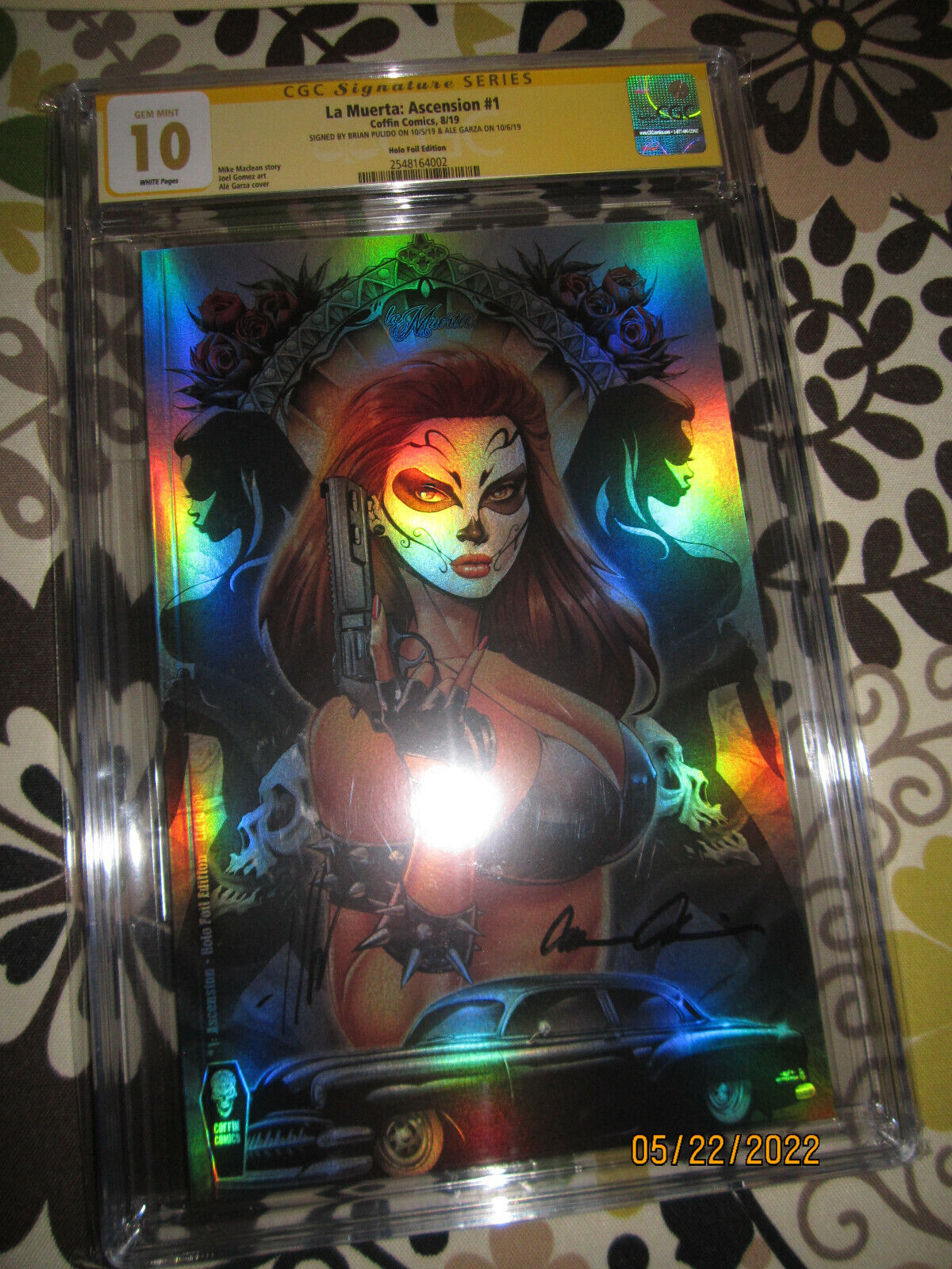 CGC 10.0 SS 10 LA MUERTA 1 ASCENSION SIGNED ALE GARZA HOLO FOIL UP FROM 9.8 9.9