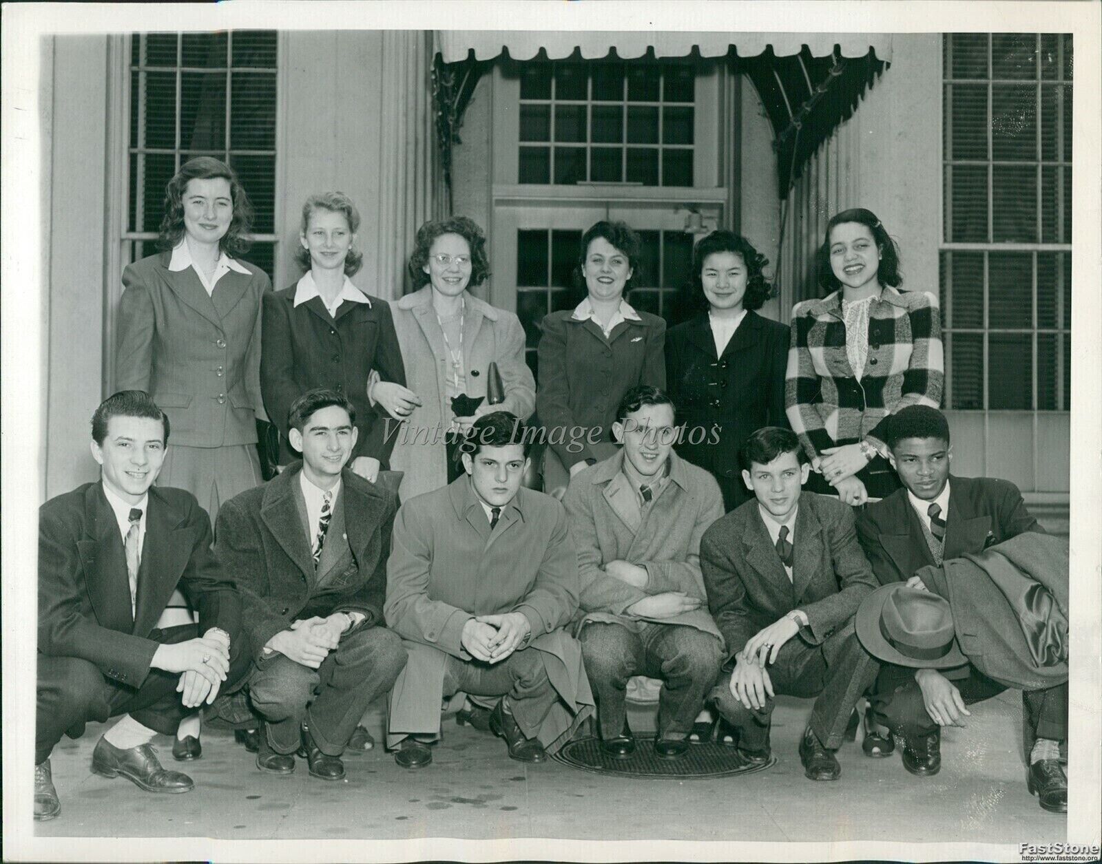1944 Child Health Day Delegates At White House Wm Durkin P.A Children 7X9 Photo