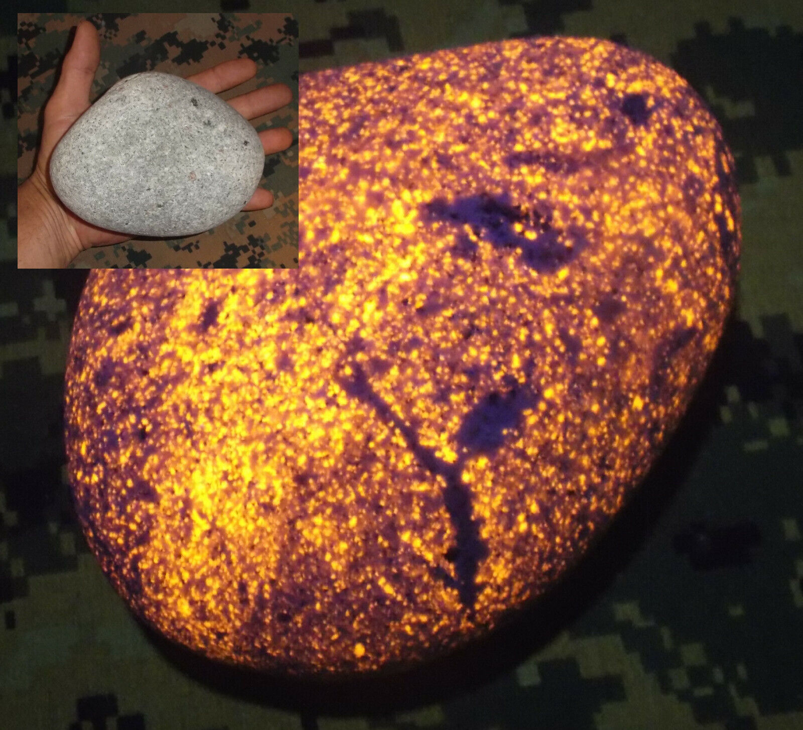 3lbs 5oz (One Eye) - Fluorescent Sodalite Rock from which Yooperlite was Born