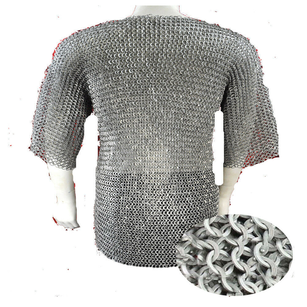 8mm X-Large Size Chainmail Oil short sleeve Flat Riveted With Washer Labor day