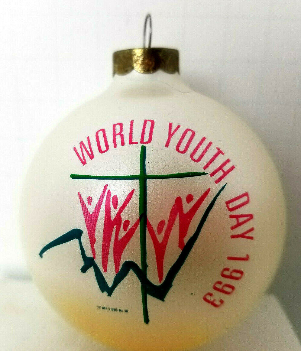World Youth Day Christmas Ornament 1993 Denver Colorado Glass 3