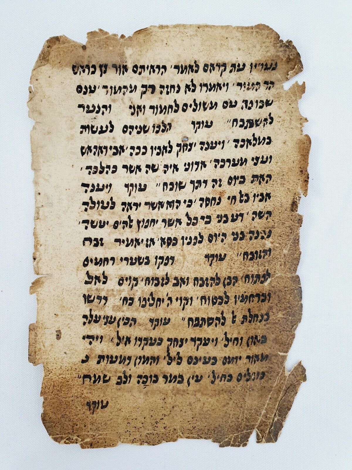 Tifara Judaica Yemenite manuscript,2 Pages from Rosh Hashana & Yom Kippur Prayer