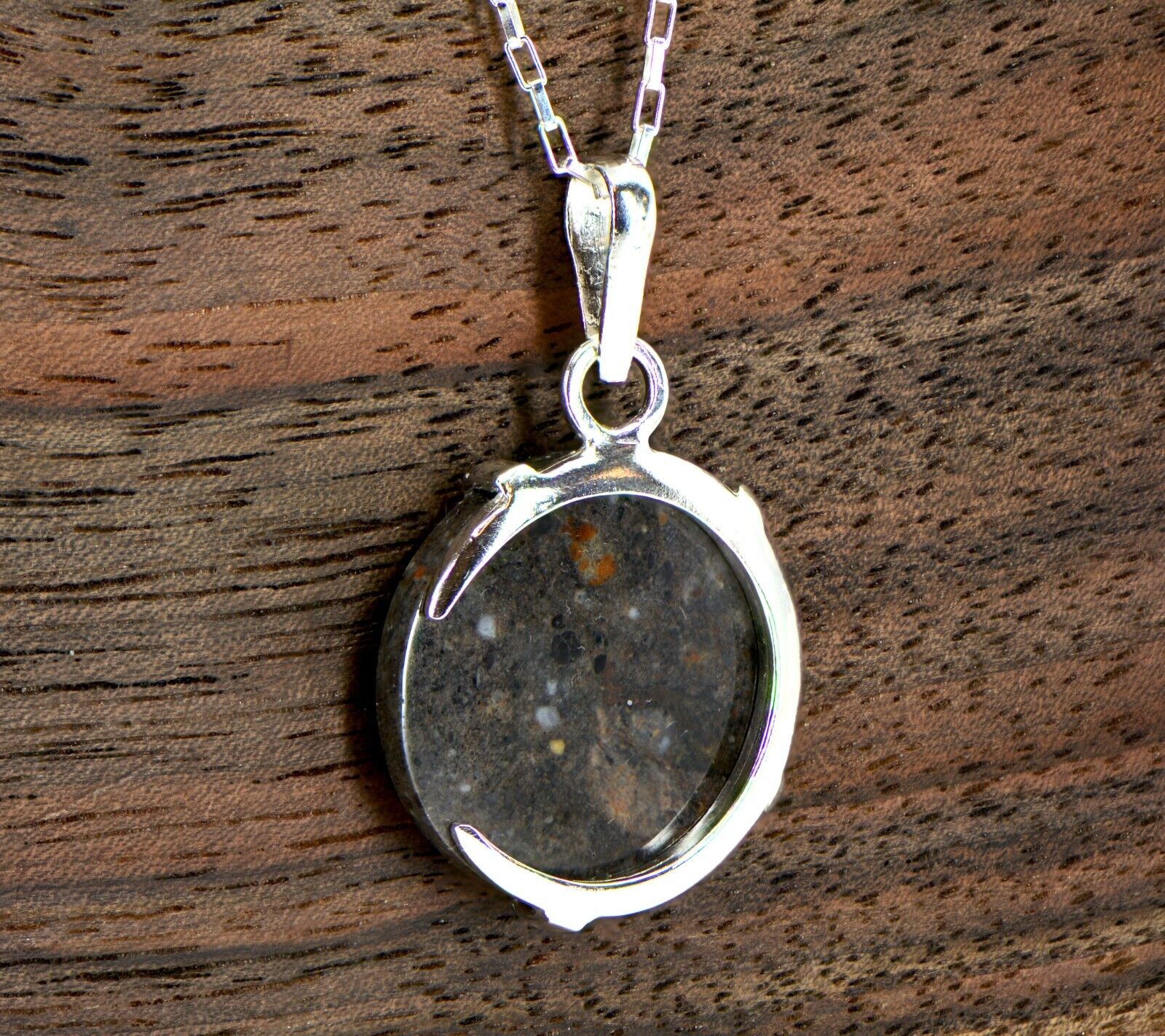 The Olivier Lunar Necklace I 925 Silver Meteorite Pendant Jewelry  TOP METEORITE
