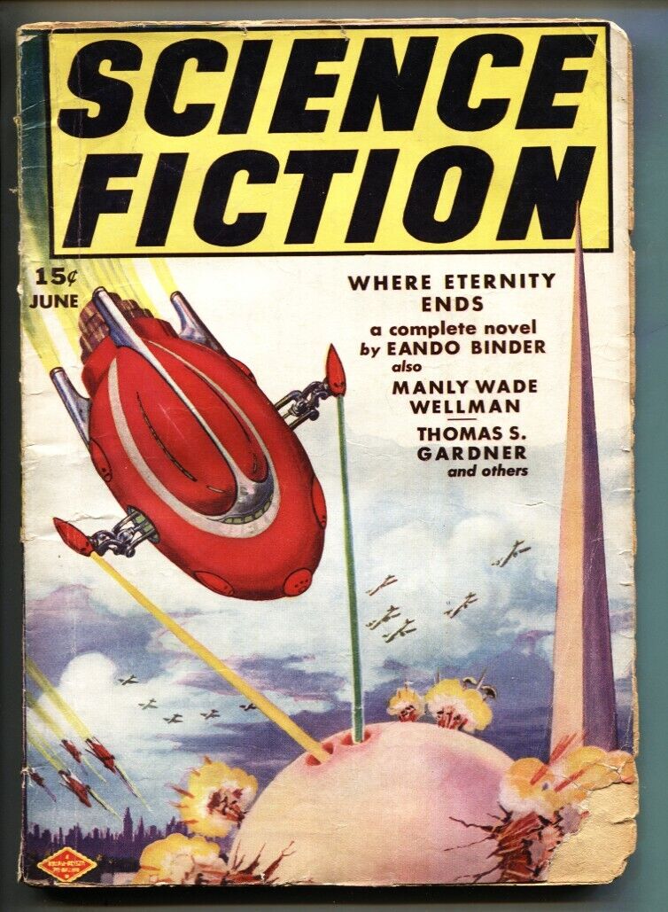 SCIENCE FICTION #2-JUNE 1939-ALIENS ATTACK 1939 WORLD’S FAIR COVER-FRANK R PAUL