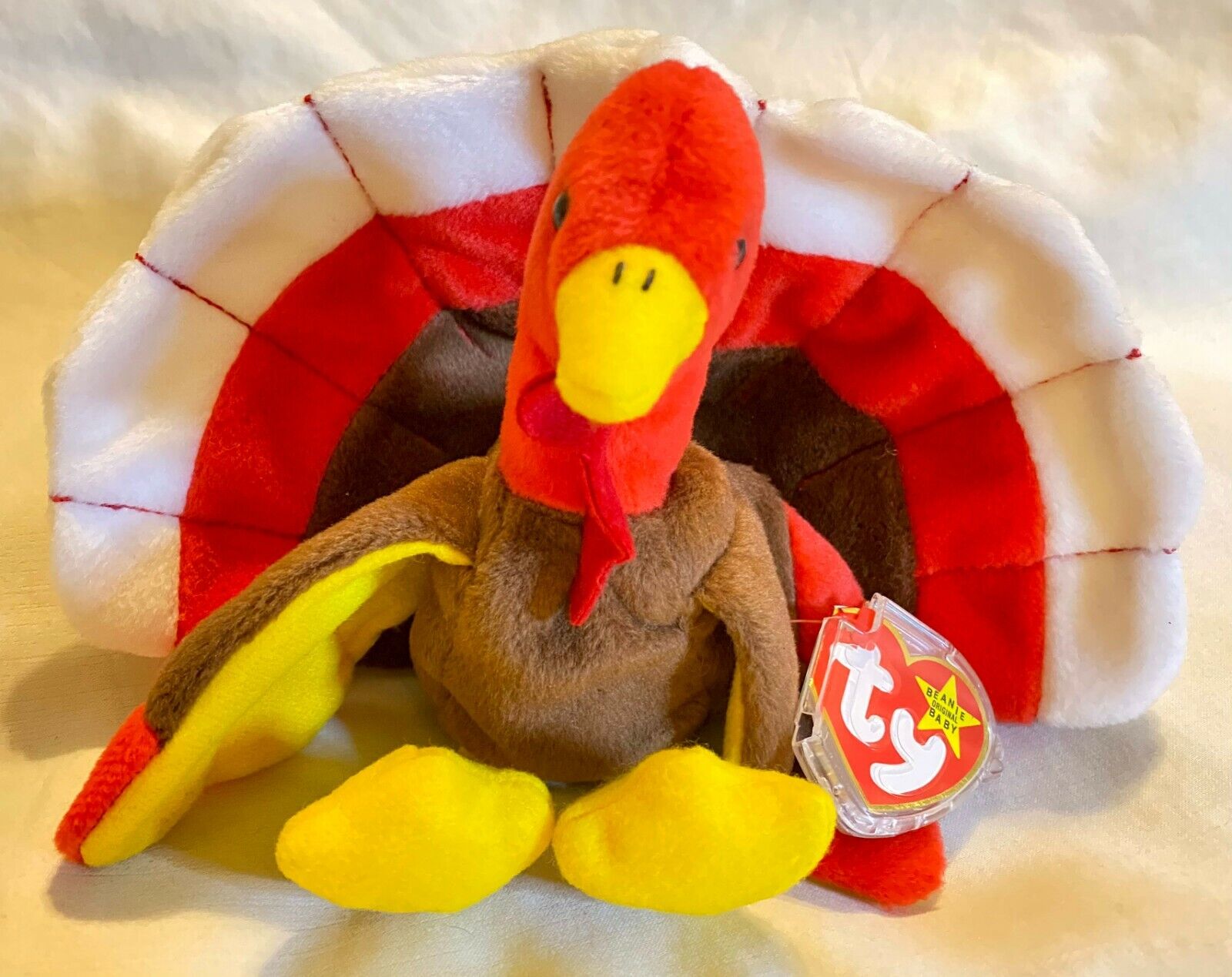Gobbles the thanksgiving turkey. Unsewn double waddle...