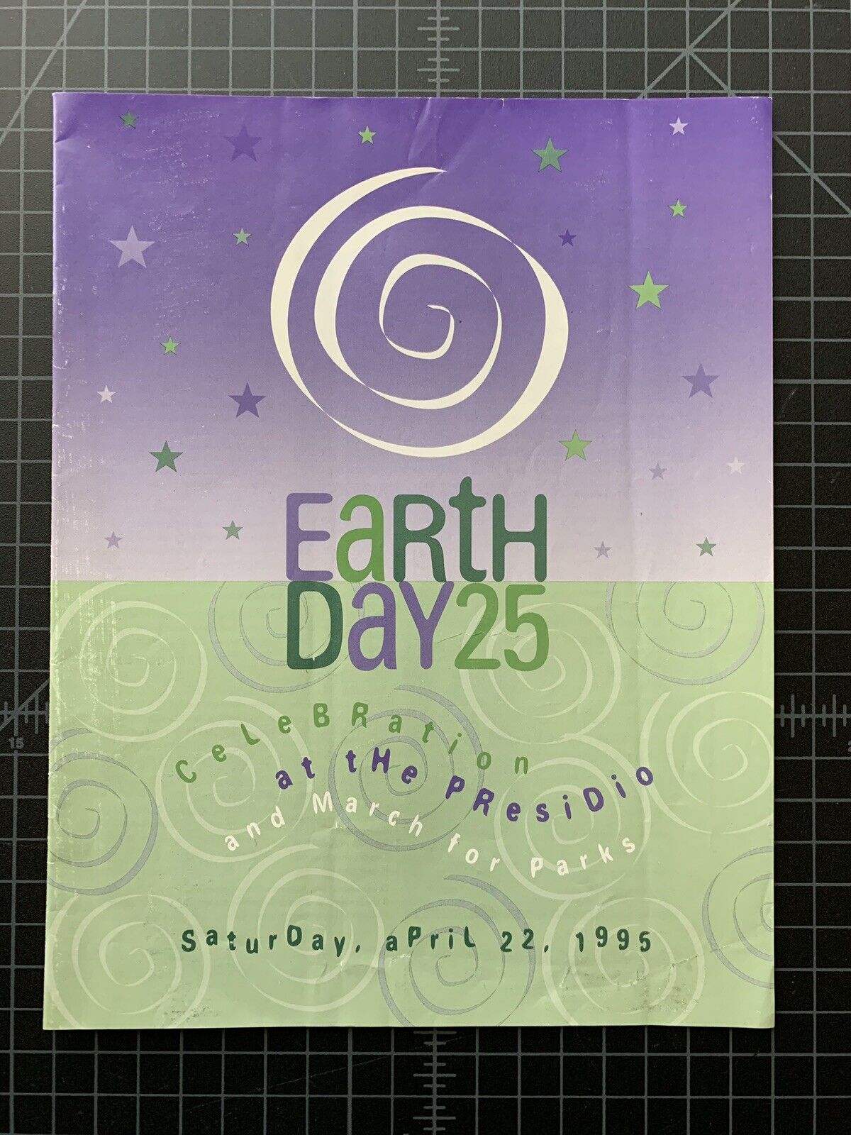 1995 Earth Day San Francisco Crissy Field Program  Recycle Environment 25th YEAR