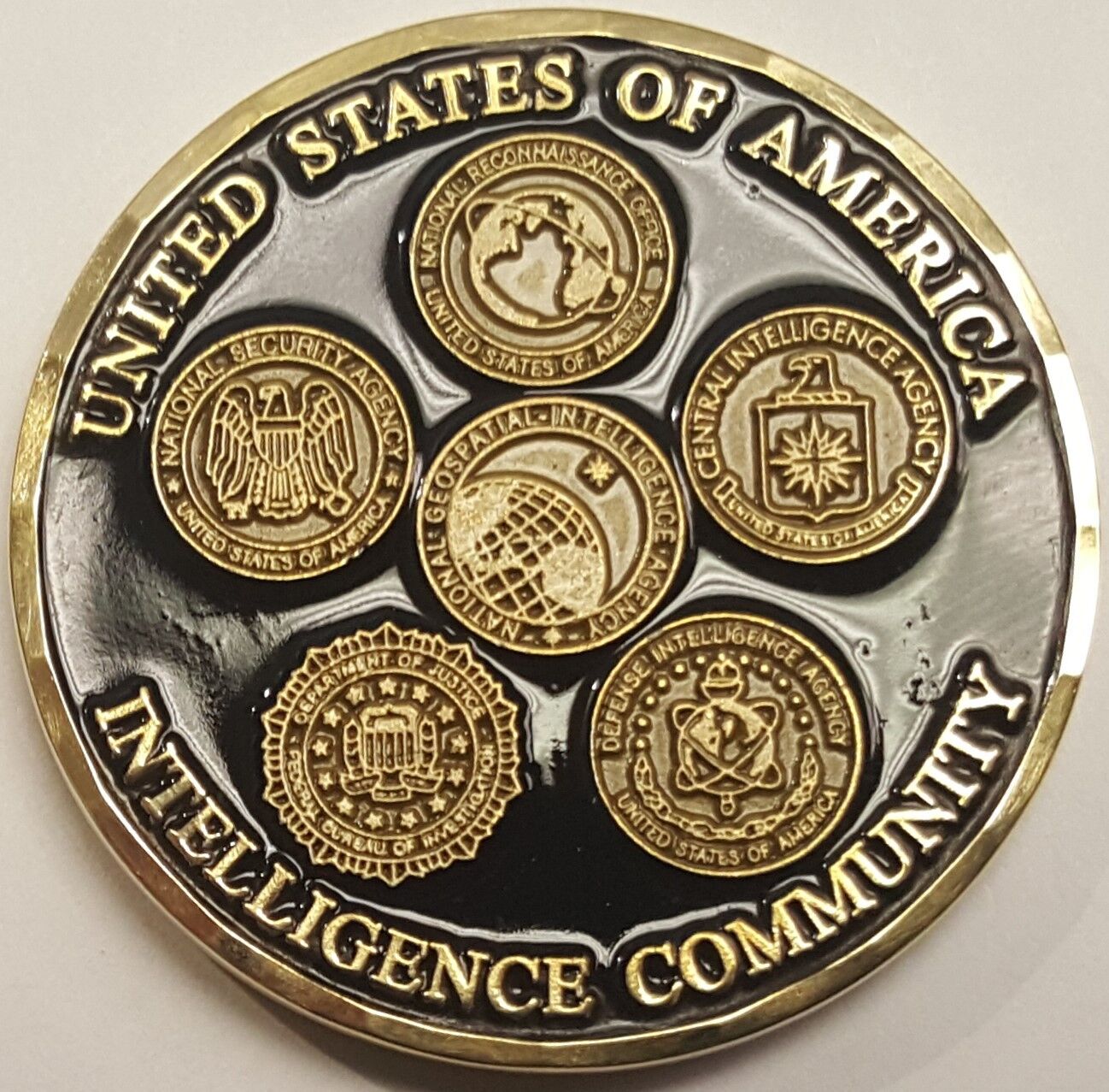 ORIGINAL 1st Iteration CIA Central Intelligence Agency USIC Intel Community Coin