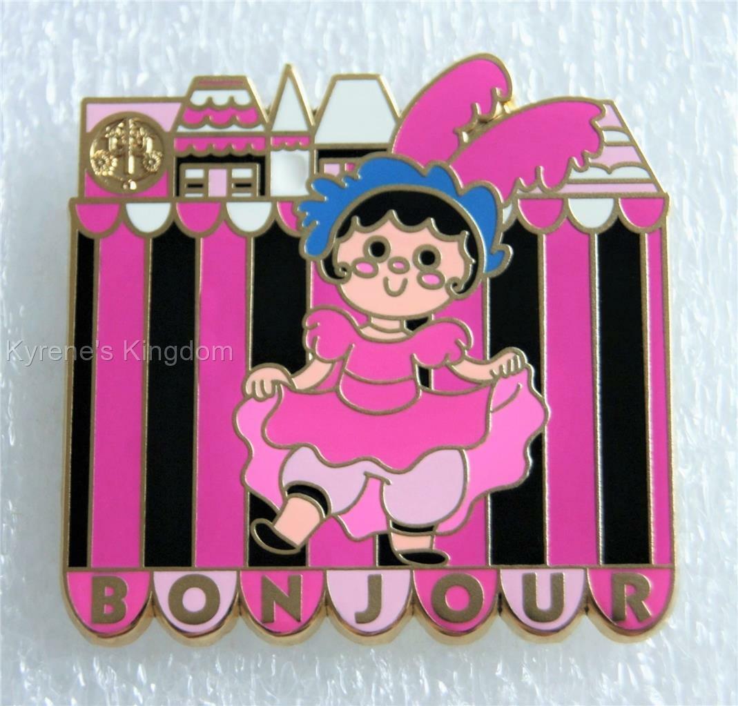 DLR SMALL WORLD 50th ANNIVERSARY FRANCE SMILE FRIENDSHIP FRAME SET AP PIN LE 100